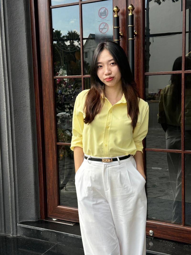 Product Introduction of Áo sơ mi nữ thiết kế kiểu dài tay thêu hình ngựa TOYOUstyle - áo sơ mi form rộng women top 18