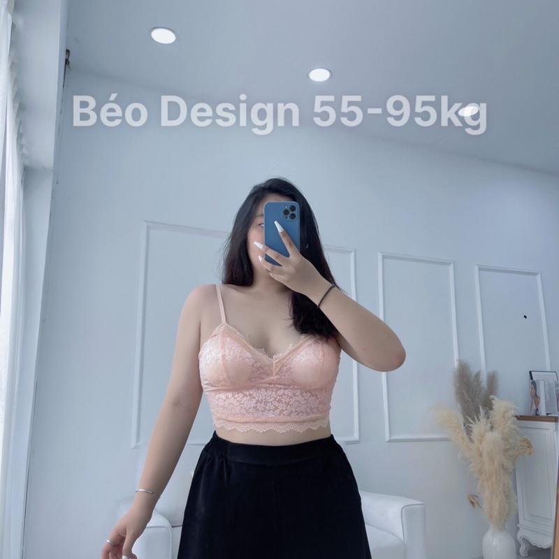 Bigsize - ÁO BRA REN ( Đen - Trắng - Tím - Be - Hồng ) Top Nữ 5