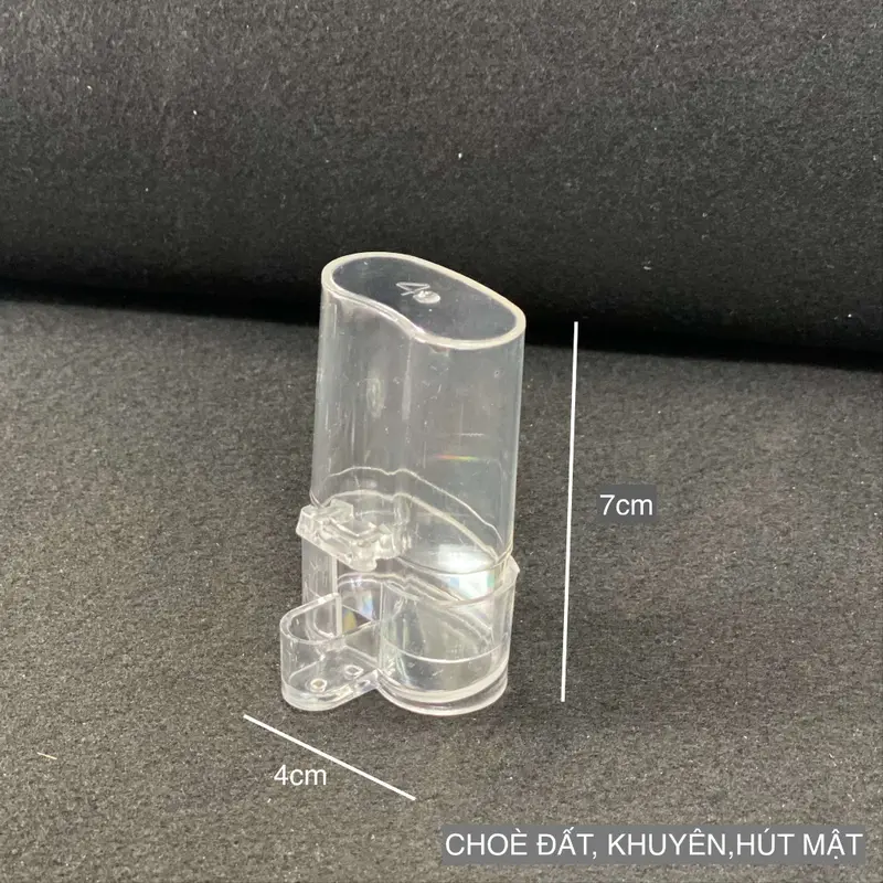 Cóng nước nhựa meka đựng nước uống cho chim 4 size lớn nhỏ - phụ kiện lồng chim Duy Khang 6