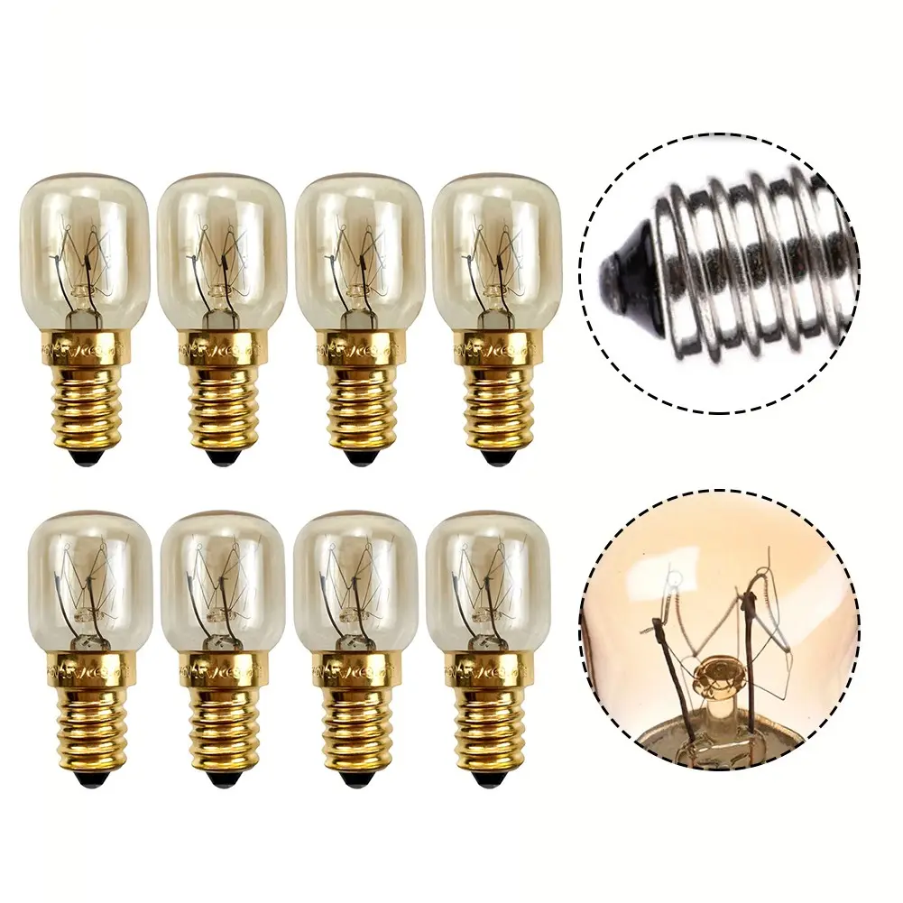 4PCS E14 Salt Lamp Globe Bulb 25W Light Bulbs 240V Refrigerator Oven Replacement