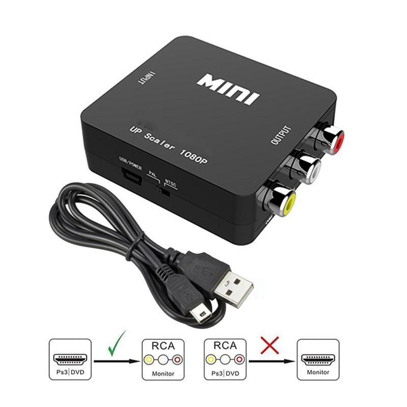 Product Introduction of Bộ chuyển đổi AV sang HDMI, 1 bộ, Hỗ trợ đầu ra độ nét cao 1080p hoặc 720p, Không cần cài đặt trình điều khiển, Cầm Tay, linh hoạt, cắm và chạy Phụ Kiện 98