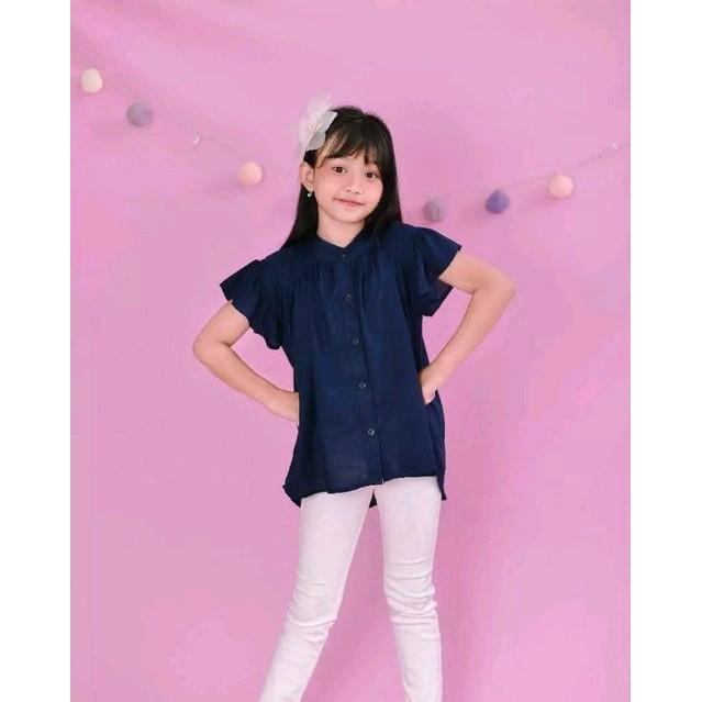 CURLY BLOUSE - ATASAN ANAK PEREMPUAN KANCING DEPAN 1