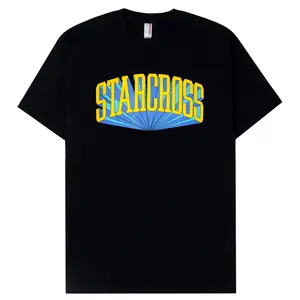 .STARCROSS Kaos Pria - SHADOW ARCH - Black kaos boxy pria Bulat Jeans