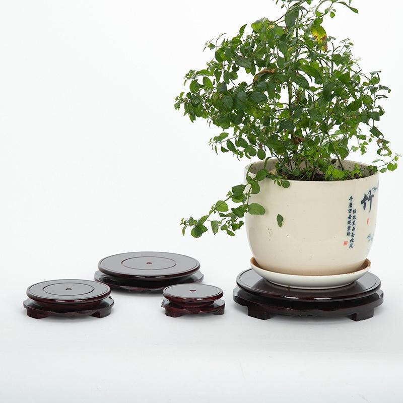 Đế Gỗ Xoay Tròn 360 độ ( Kích Cỡ To 11cm ) để Hũ Vàng Pha Lê, Bát Tụ Bảo Lưu Ly, để Tháp Văn Xương, Thỏi Vàng, Cóc Vàng, 8