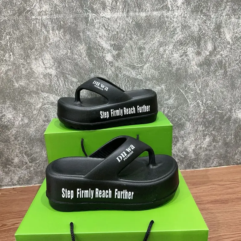 [ 1 ] Dép kẹp nhẹ nâng đế  cao 7cm êm chân và bền ạ DéP Nữ  Shoes - Hỗ Trợ Đổi Size ! 3