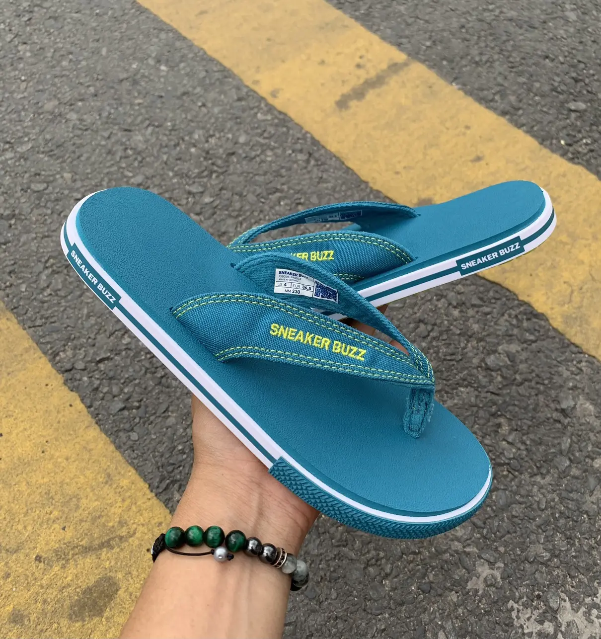 Dép Sneaker Buzz Xanh Biển Cơ Bản
