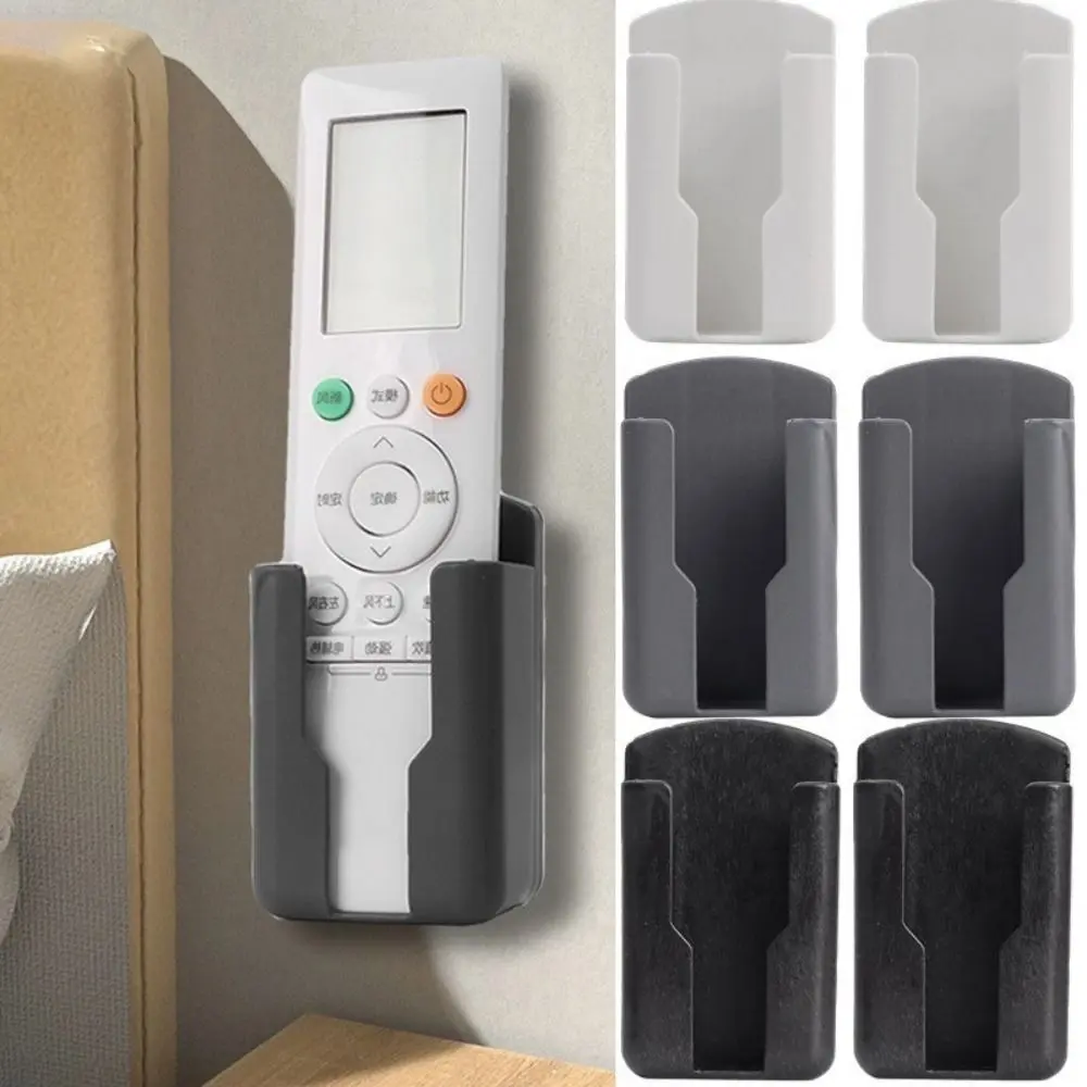 Durable Universal Remote Control Holder Adhesive No Punching Required Storage Box Air Conditioning TV Wall Mounted Rack Shelf