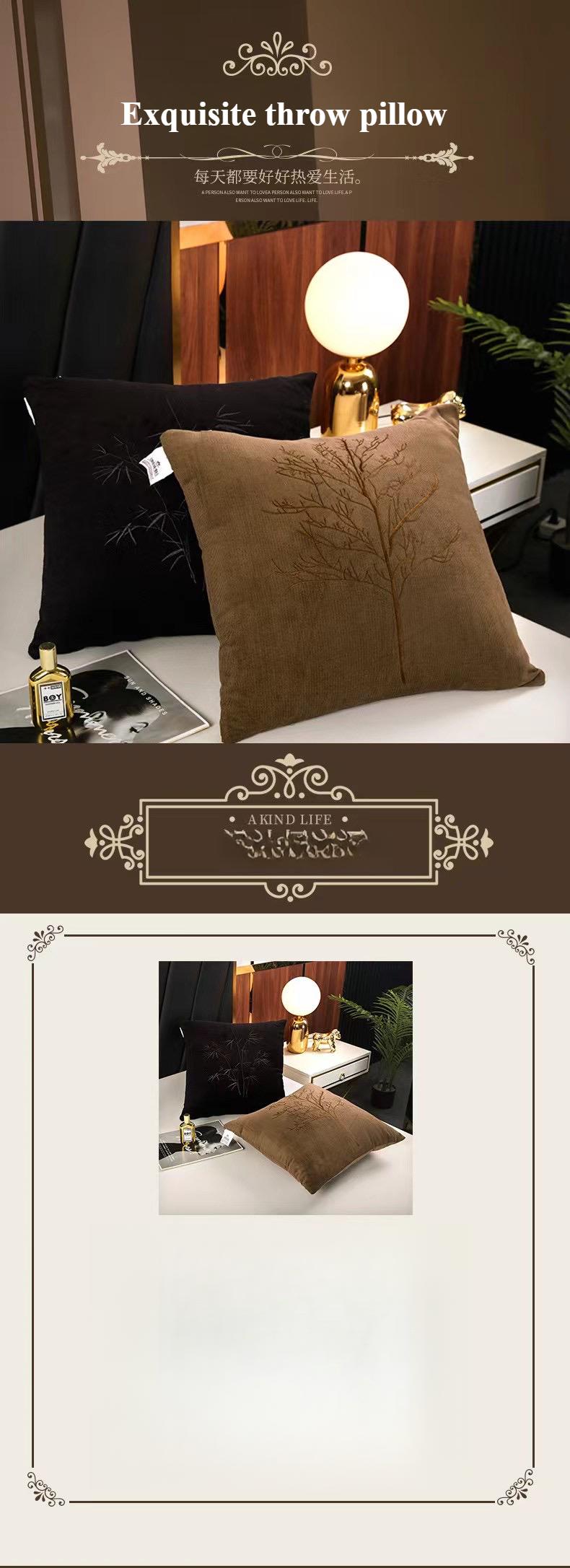 Product Introduction of 2025 New embroidered throw pillows 2