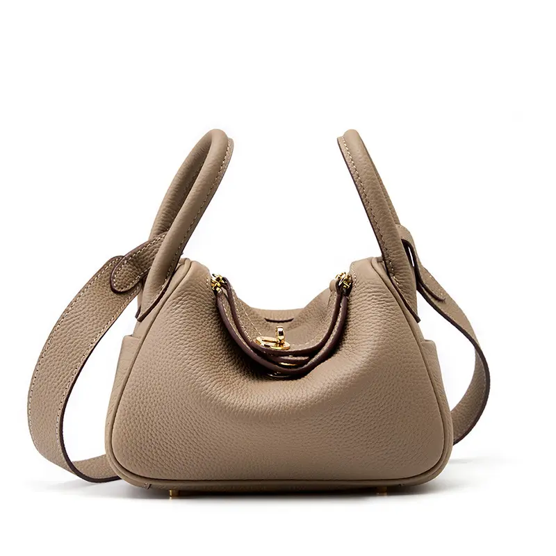 New Genuine Leather 2024 New Women's Bag Lindy Bag Mini Genuine Leather Shoulder Messenger Bag Pillow Bag All-Match Lindy Small Bag Doctor samo  bag hammock  mini mini  shoulder