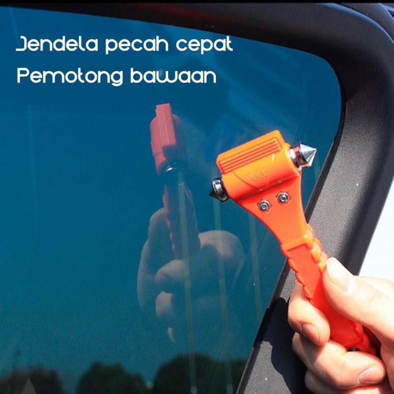 Product Introduction of 2 in 1 Emergency Glass Hammer & Seat Belt Cutter - Palu Pemecah Kaca Mobil Multifungsi untuk Keadaan Darurat, Aksesoris Keamanan Mobil Praktis dan Portable Kotak 12