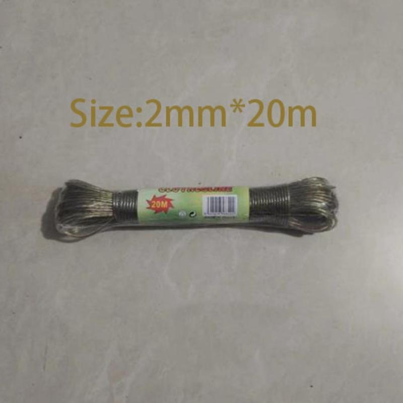 Product Introduction of High Quality Plastic Coated Clothes Line Storage Strap 20m Laundry Drying Line Strong Steel Clothesline Rope Laundry Drying 11