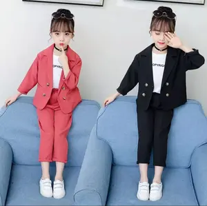 SETELAN KIDS REIKO / DUSTY / BLACK / SET BLEZER / ANAK / 3IN1 / TERBARU/ UMUR 4-10 TH