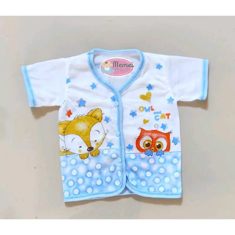 6 Baju Bayi PENDEK Katun Perlengkapan Bayi Lahir 3