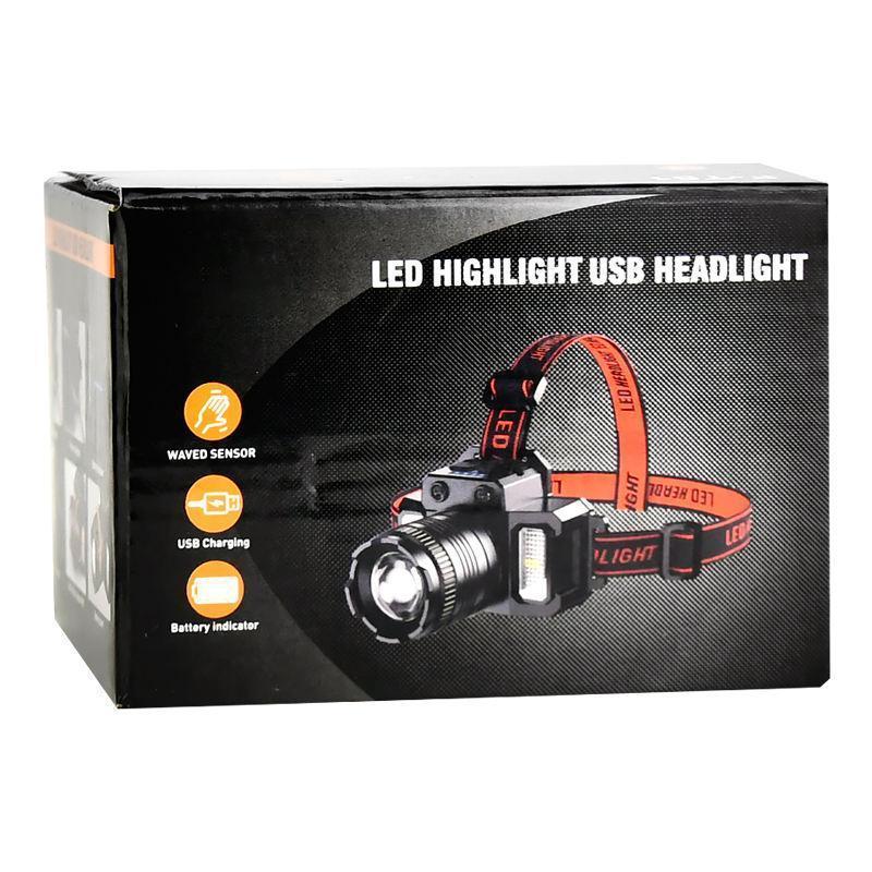 Product Introduction of Rechargeable Headlight Flashlight Super Light Multifunctional Flashlight Outdoor Waterproof Headlight Flashlight Work Light Magnetic 46