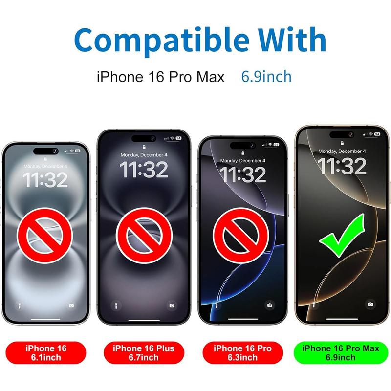 Mothca Matte Screen Protector for iphone 16 Pro Max (6.9 inch), Tempered Glass film Anti-Glare & Anti-Fingerprint, Case Friendly -Smooth as Silk (1 Pack) 1