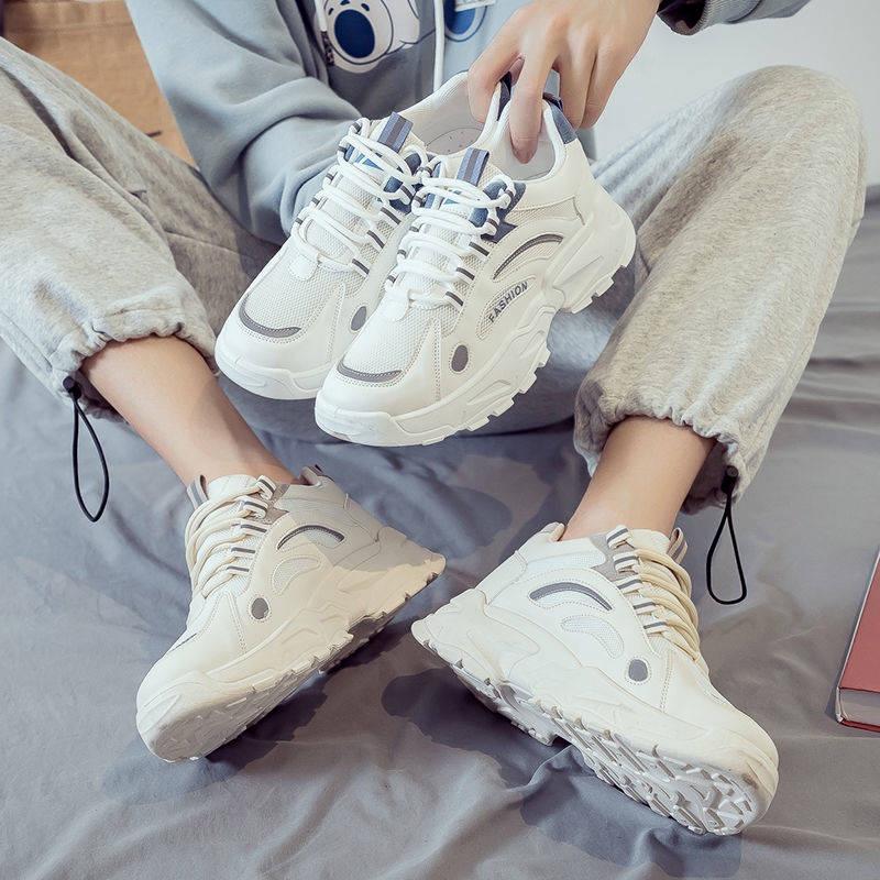Product Introduction of giày nam tăng chiều cao 5cm lưới kết hợ da có phản quang sp 2002 Sneaker Cao Su Đế Bằng Shoes 15