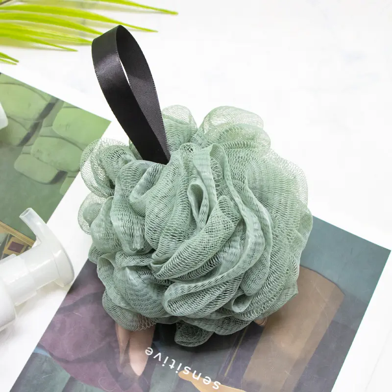 Large High-End Ribbon Bath Sponge, Super Soft Bath Ball, Exfoliating Bath Ball, Bathing Artifact for Women