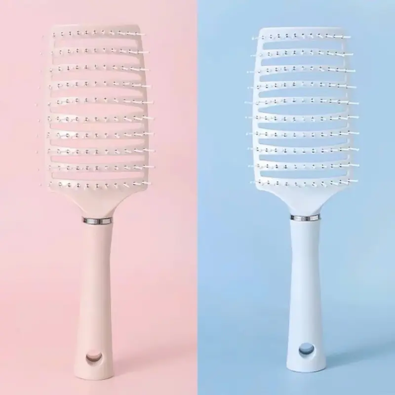 Combo 4 Lược Chải Gỡ Rối Làm Phông Tóc - Lược Bán Nguyệt Màu Trơn Pastel Siêu Xinh 6