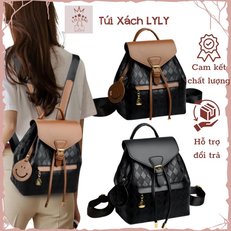 Balo girl phố phong cách hàn quốc cao cấp cực sang chảnh dễ thương đi chơi Đeo Vai Backpack balo  size 25 1