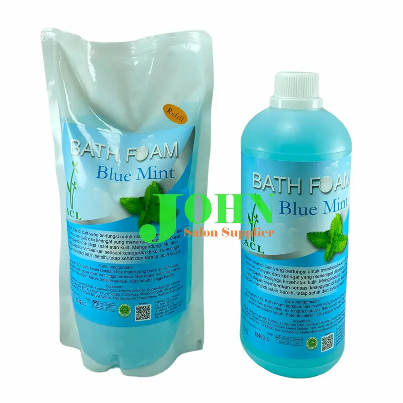 ACL BATH FOAM Blue Mint 1 Liter - Sabun Mandi Cair Kemasan Refill dan Botol 0