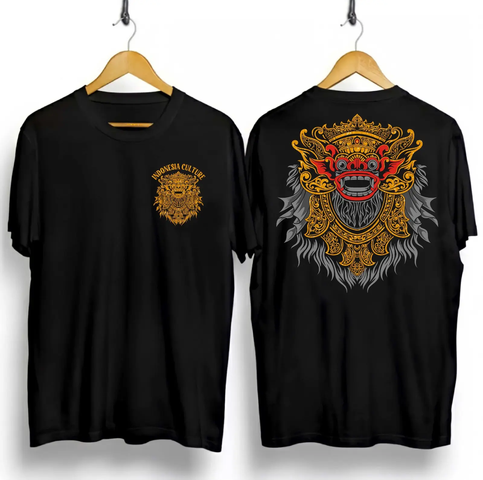 KAOS BARONG TERBARU/KAOS VIRAL/KAOS JAWA/KAOS BARONG/KAOS GAMBAR WAYANG /KAOS GAMBAR BARONG/KAOS CULTURE/KAOS GAMBAR WAYANG/KAOS PRIA/WANITA FUL CATUN COD Baju Combed Baju Combed Cowok Nyaman Oblong Distro Pendek Keren Atasan Santai