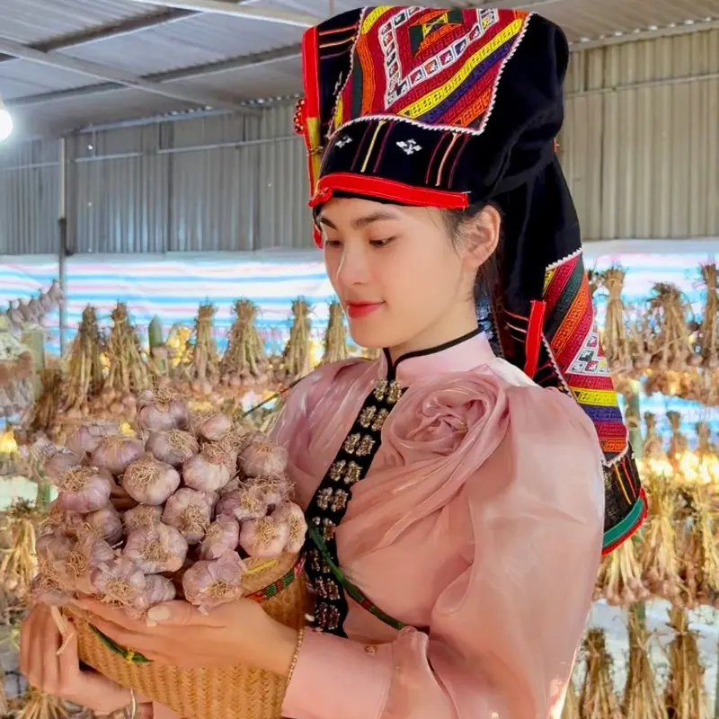 1kg tỏi tía khô YÊN CHÂU SƠN LA .thơm cay nồng