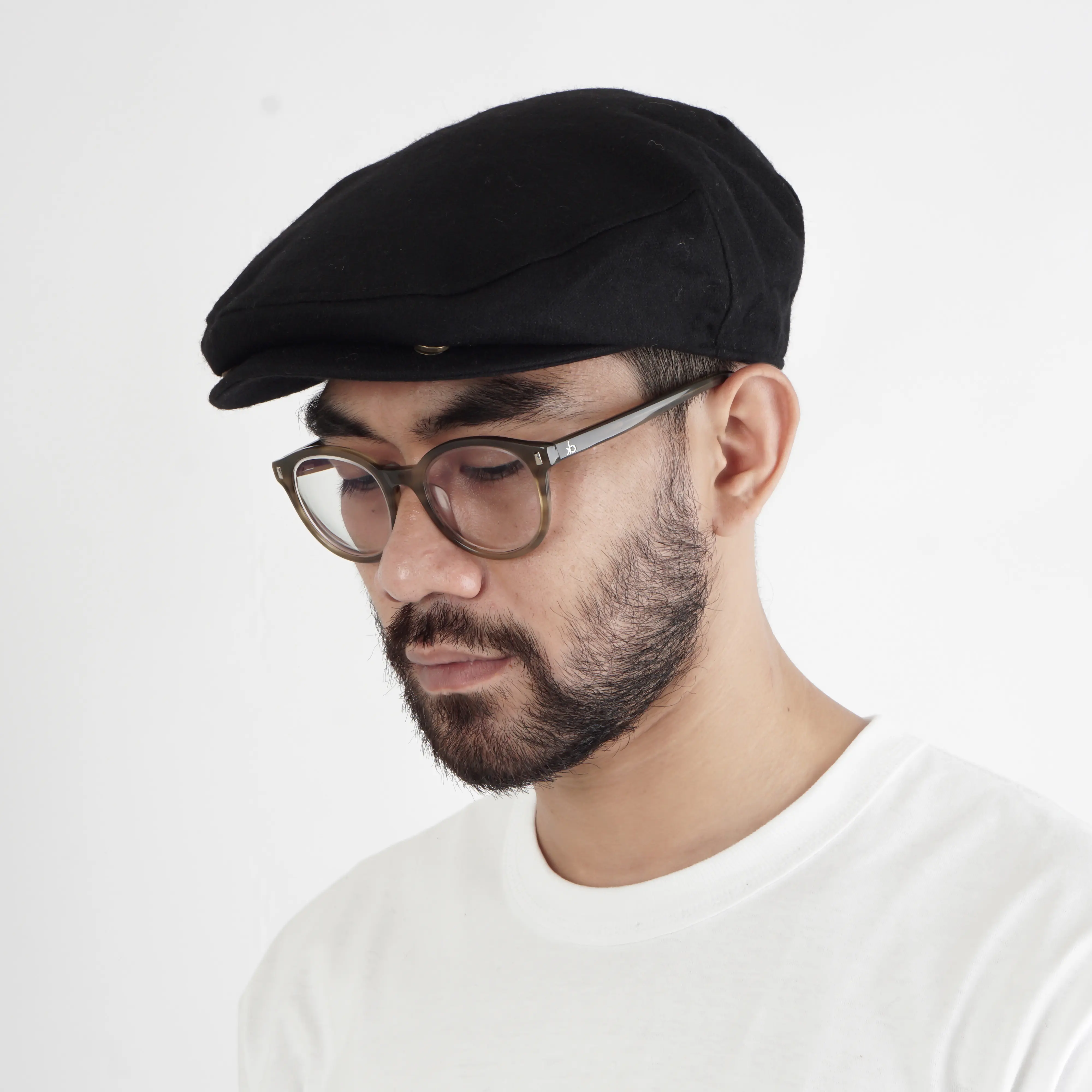 Goster FlatCap - Gallant Hitam Cap