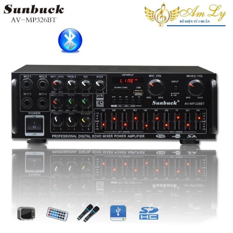 Amly karaoke Sunbuck 326BT (cổng 12v, 220v, có bluetooth) - bảo hành 12 tháng Nghe Nhạc