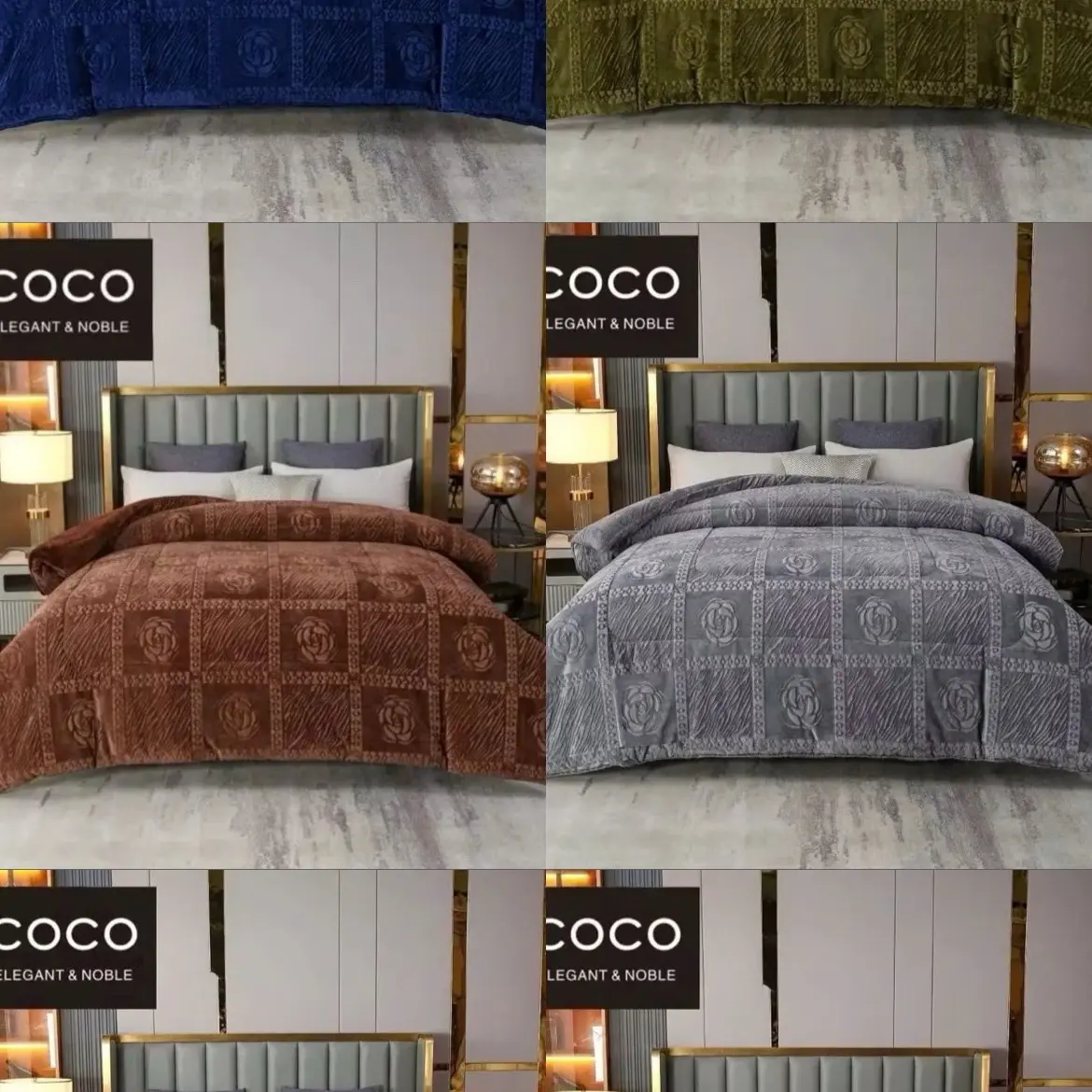 ￼Chăn lông cừu COCO mềm mịn mền nỉ lông thỏ siêu ấm cao cấp