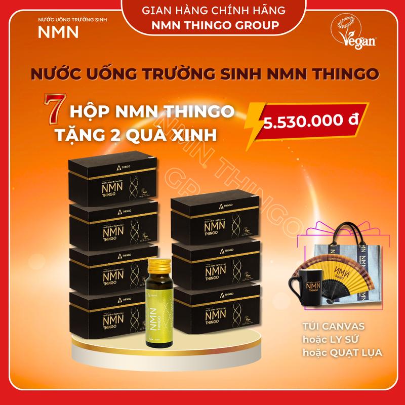Combo 7 hộp + quà tặng - Nước uống trường sinh NMN Thingo - Chính Hãng