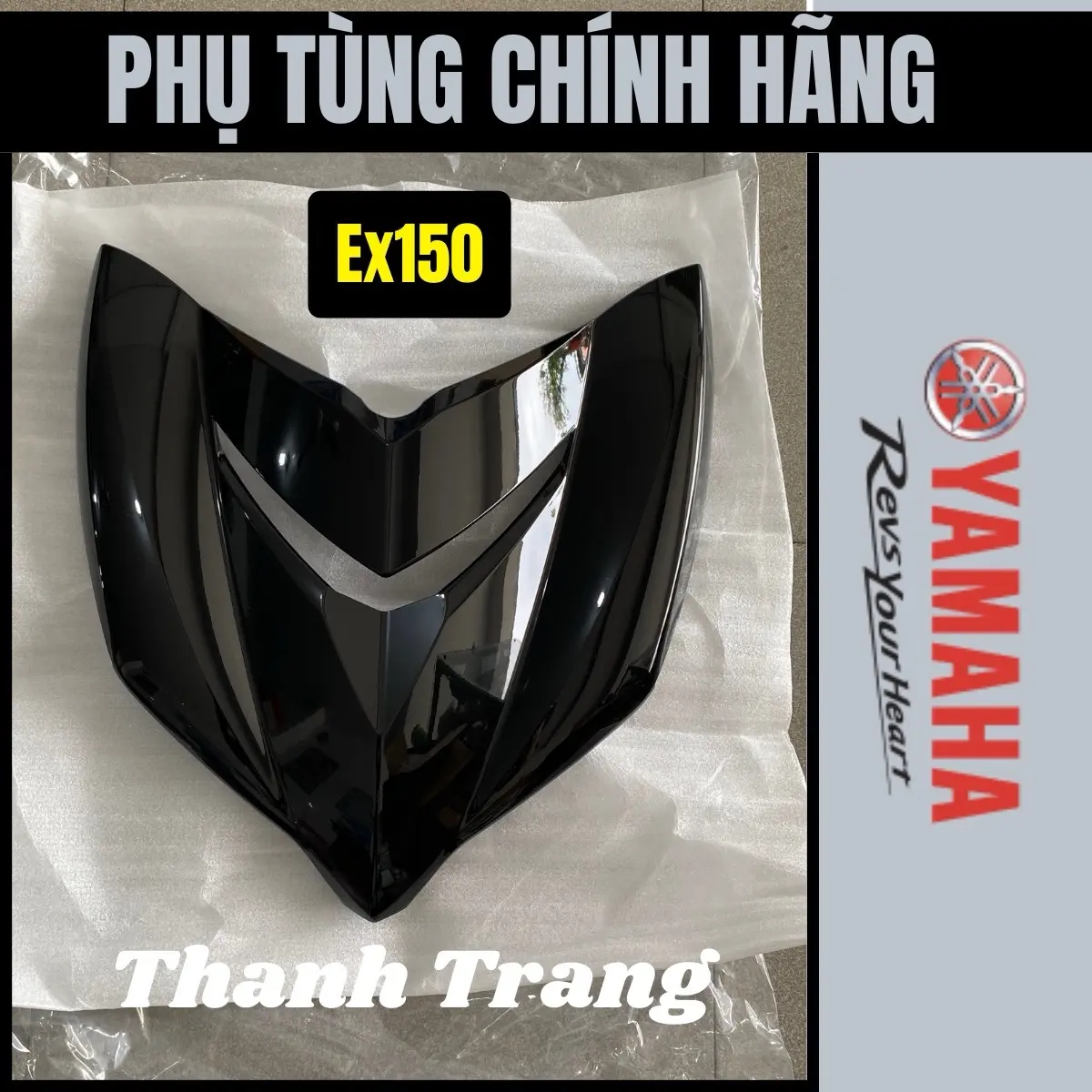 Mặt nạ Exciter 150 đen bóng [CHÍNH HÃNG YAMAHA]