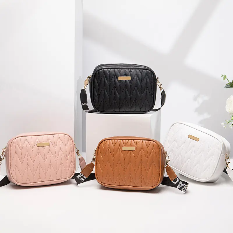 Fashion Women's Bags Wholesale Bag Dropshipping Embroidered Camera Bag Textured Versatile Crossbody Bag