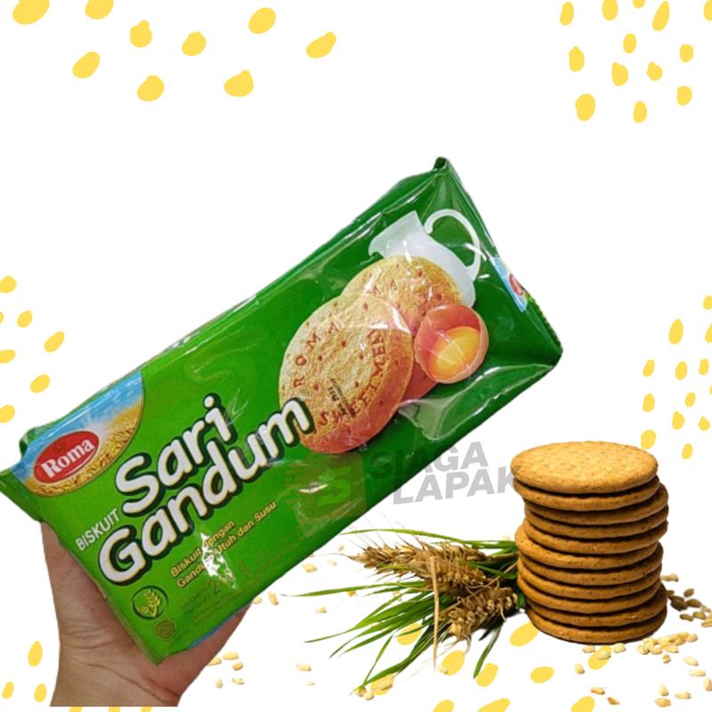 Gandum Pack Roma Sari Gandum Family Pack 240 gram - Wafer Gandum Renyah & Manis ...