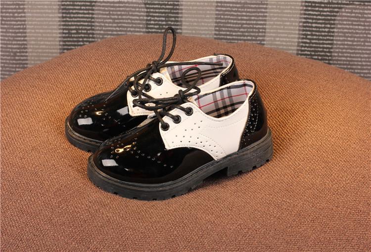 Product Introduction of 2024 New Year School Season Boys&Girls Performance Shoes British Fashion Casual Chic Leather Shoes Wear-resistant Dirt-proof  Elegant Temperament 12