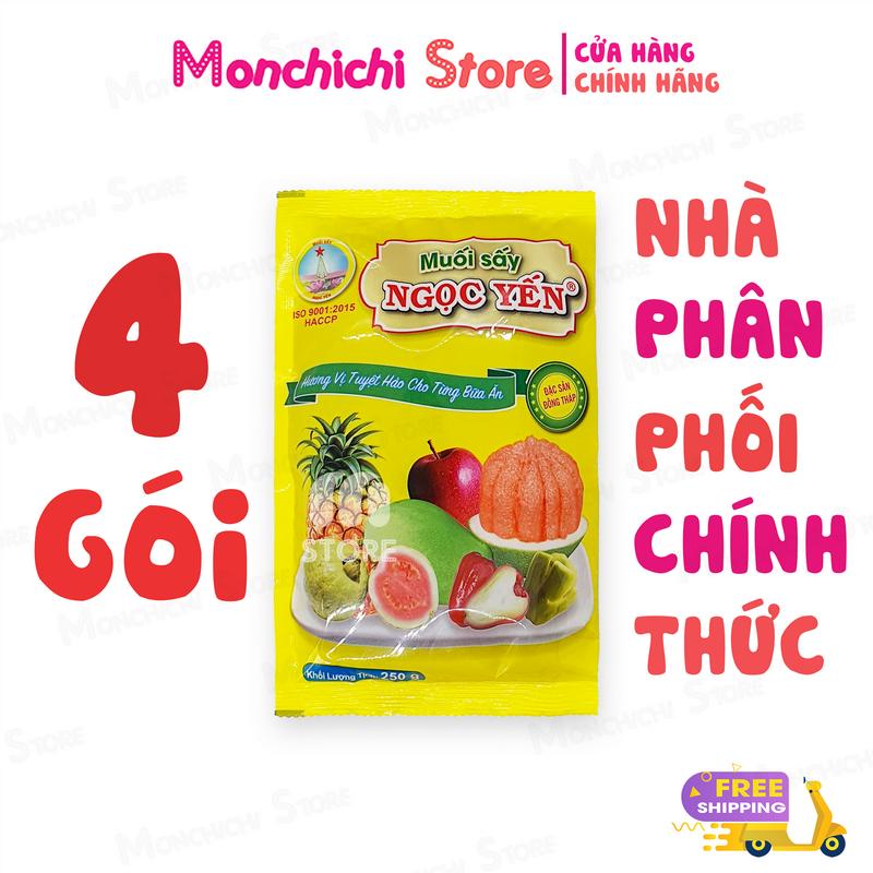  Muối Ngọc Yến 1kg loại 250g #OCOP #DacSanDongThap 