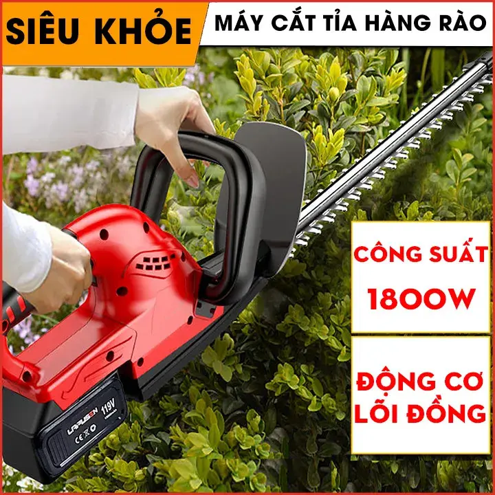 Máy Cắt Tỉa Hàng Rào LAPUSEN Đức bộ 1 pin bảo hành 12 tháng
