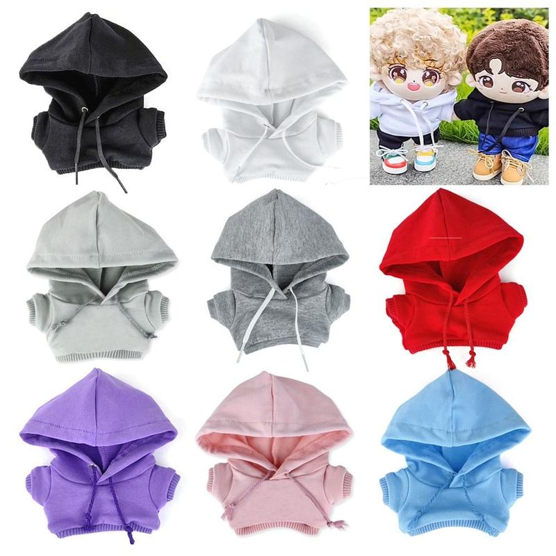 Hoodie L a B u B u Handmade untuk Boneka Kapas 15cm/20cm, Sweatshirt Outfit Fashion, Top untuk Boneka BJD 1/11 1/12 OB11, 10cm 15cm 20cm 1