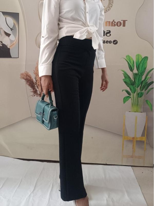 Quần xuông nữ dáng loe không túi Women Nhung 3