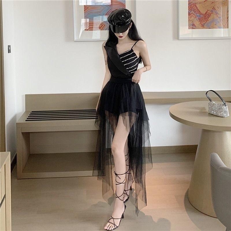 [V04] Chân Váy Lưới Ngắn Dáng Bồng Đẹp, Form Chuẩn Hack Dáng, Lưng Thun, Váy Xinh Nữ Chân Váy Dự Tiệc/ Chân Váy Chữ A Xoè Đuôi Cá Cạp Lưng Cao Bản To Lưới Nhọn Nhiều Tầng Cá Tính Hot Trend  Women Voan Khuy