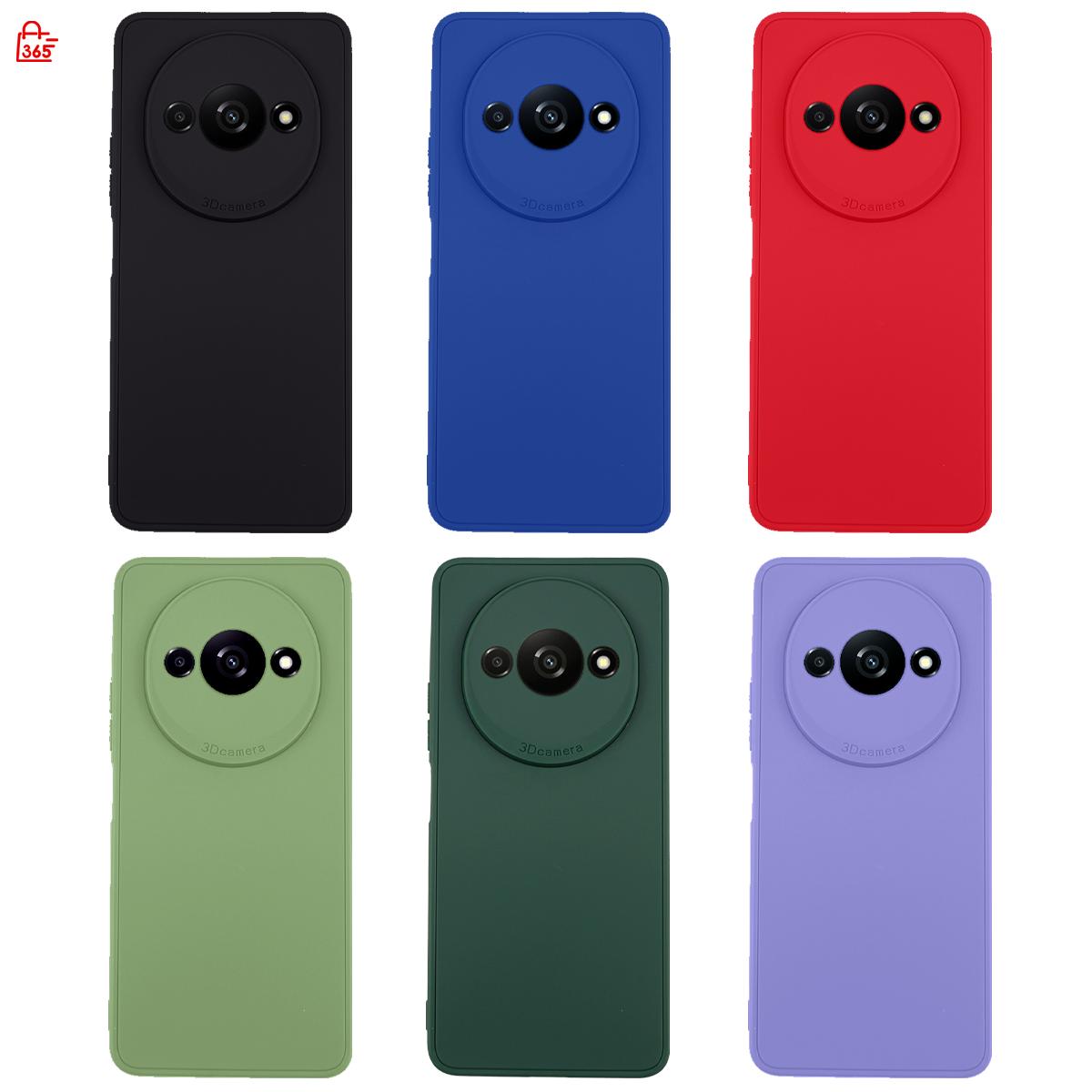 เคส สำหรับ Xiaomi Redmi A3 เคสซิลิโคนนิ่ม กันกล้อง สีพาสเทล TPU หนา