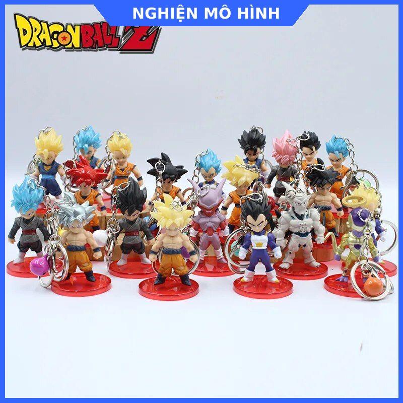 Móc khóa mô hình Dragon Ball Son Goku Gogeta Shenron Gohan Frieza Vegeta Cooler Super Saiyan God Bảy Viên Ngọc Rồng Móc Chìa Khoá Móc Khóa Móc Khoá Women Nữ Voi Hoa