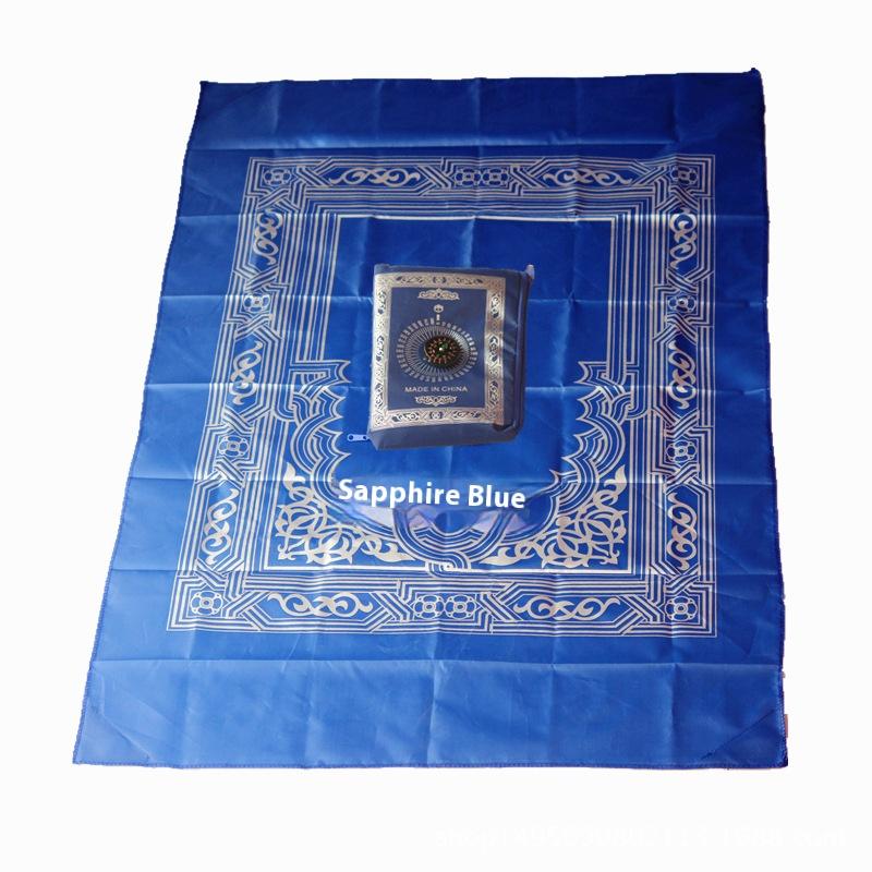 Portable Prayer Mat Prayer Cushion Compass Blanket Travel Blanket Waterproof Moisture-proof Easy to Carry 2