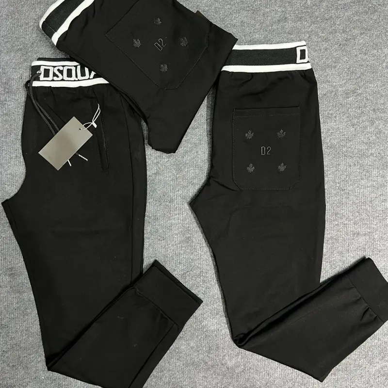 Quần JOGGER cạp chữ D2 , thêu sau túi, chất u mì hàn dày đẹp không xù ( chất u mi hàn loại 1 )