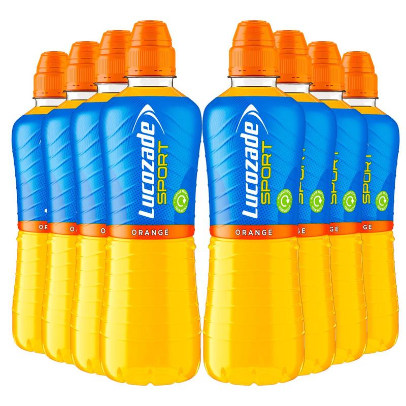 Product Introduction of Lucozade Sport Orange Flavoured Isotonic Sport-Energy Drink with Sugars, Sweeteners & Vitamin B 500ml, 8 Bottles 2