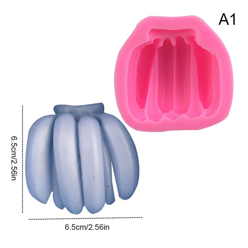 Product Introduction of [HOU]3D Fruit Banana Pineapple Corn Mango Durian Ice Cream Silicone Mold Fondant Cake Decorating Tools Chocolate Baking Gypsum Mold 31