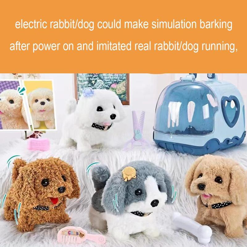 1 Set Children Toys Dogs Walking Can Bark Baby Simulation Boys Plush Cute Pets K5N2 Puppy G8C5 6
