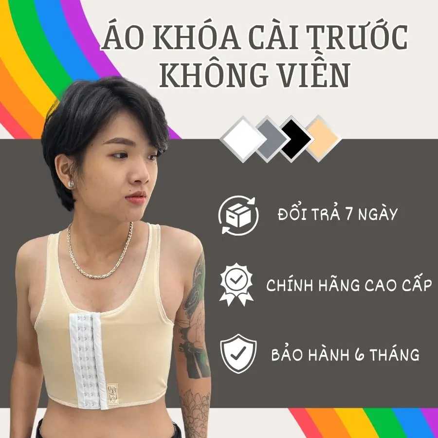 Áo Nịt Khóa Cài Trước Có Gen Không Viền Lót Bó Ngực Tomboy Thể Thao Tập Gym Ba Lỗ Thun Trơn Cotton Bigsize Nguyễn Nguyên