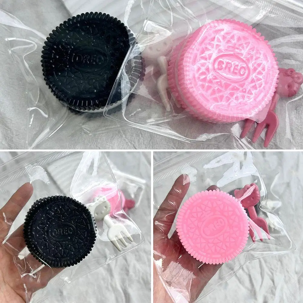 Cute Cartoon Cheese Oreo Cookies Cake Squishy Food Slow Rising Cream Scented Soft Squeeze Toy Relieve Stress Funny Gift