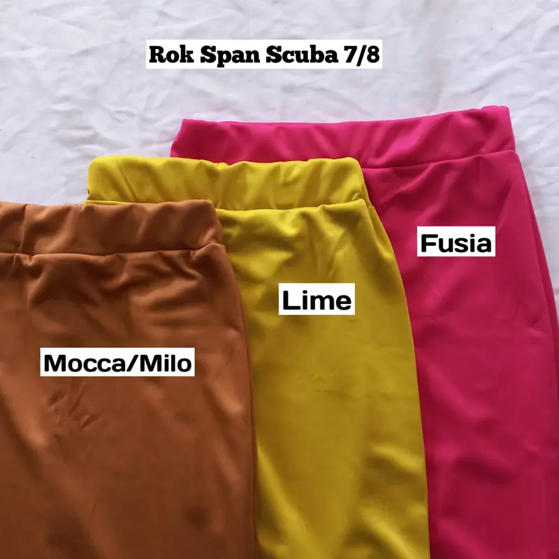 DIANS - Rok Kerja Pendek Wanita Span 3/4 Bahan Formal Kantor Pendek Rok Span Kantoran Slim-fitting Hitam Pendek Casual Pesta Mini Panjang Dewasa Putih Basic Cewek Stretch rok  span Bawahan Scuba Simple Shakila Remaja rok  midi  wanita mini  skirt 4