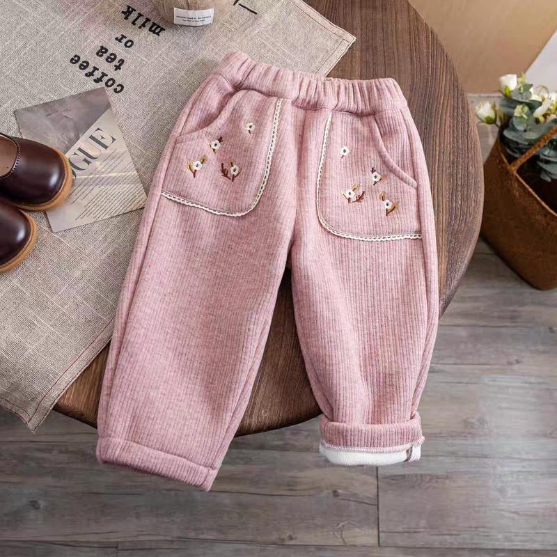 Product Introduction of Quần nỉ bông thêu hoa cho bé gái 80-130 8